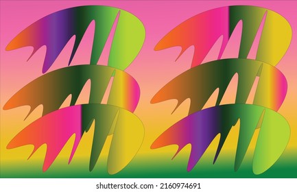 Abstract background with pink, yellow, green, purple and orange colors