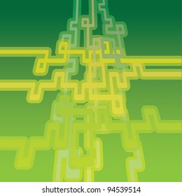 Abstract background with pipes - illustration