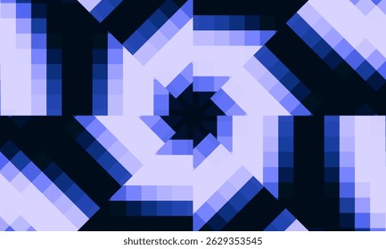 abstract background with pixel art