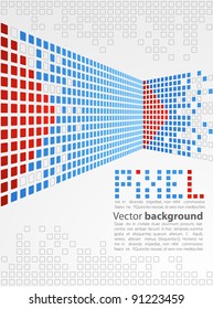 Abstract background. Pixel art. Vector