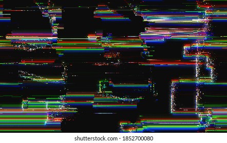 Abstract background pixel glitch texture. Digital distortion noise. Vector illustration.
