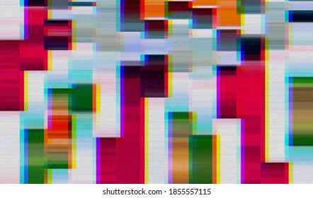 Abstract background pixel glitch texture. Digital distortion noise. Vector illustration.
