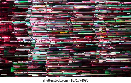 Abstract background pixel glitch texture. Digital distortion noise. Vector illustration.
