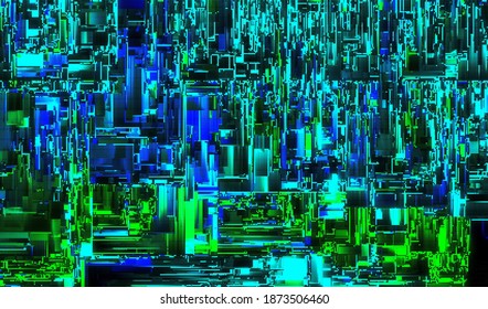 Resumen de la textura del brillo del píxel de fondo. Ruido de distorsión digital. Ilustración vectorial.
