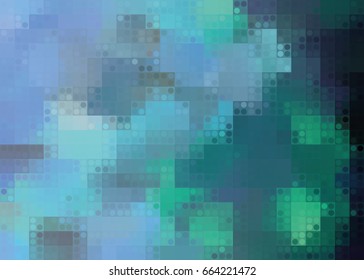 Abstract background pixel reflection of branches in water / Abstract pixel reflection background in water