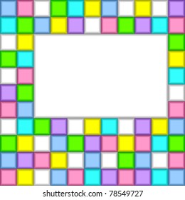 Abstract background with a place for the text. Consists of color squares.
