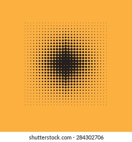 Abstract Background with place for your text. Halftone digital effect. Pixel Texture for design. Abstract geometric shape 
