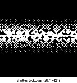 Abstract Background with place for your text. Halftone digital effect. Pixel Texture for design. Abstract geometric shape 