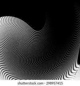 Abstract Background with place for your text. Halftone digital effect. Pixel Texture for design. Abstract geometric shape 
