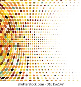 Abstract Background with place for your text. Halftone digital effect. Pixel Texture for design. Abstract geometric shape