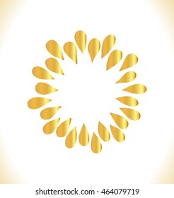 Abstract background with place for your text. Traditional golden decor 