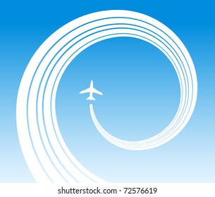 abstract background with plane