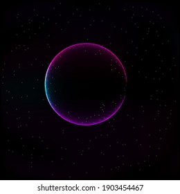 abstract background planet in space