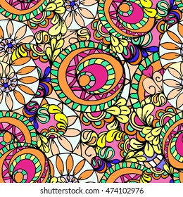 Abstract background plant geometric pattern