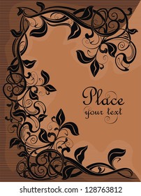 abstract background with plant pattern