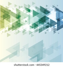 Abstract background play triangles