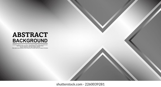 abstract background, playing with a black and white gradient background color, and adding geometric ornaments, so that it adds a luxurious, futuristic and elegant impression.