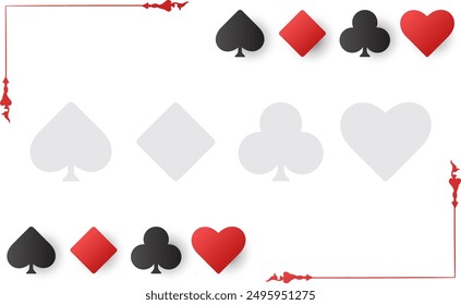 Abstract background with playing card object