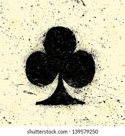 Abstract background with playing cards symbol