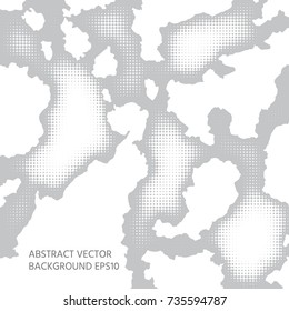 Abstract background of the points and paths. Cartographic style. Shades of gray.