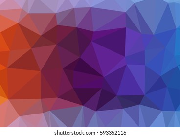 Abstract background. Polygon in colorful tones - Illustration - Vector.