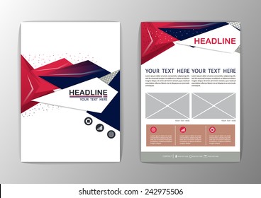 Abstract Background polygon design. Business Corporate Brochure Template Flyer Layout-Vector illustration