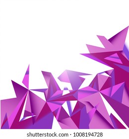 Abstract background polygon geometric ultraviolet concept