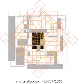 abstract background, polygon, linear and luxury style concepts, templates for logos and icons.