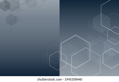 Abstract background from polygon on a gradient gray background