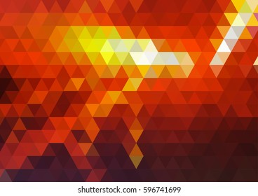 Abstract background. Polygon in red tones - Illustration - Vector