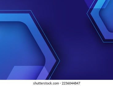 Abstract background polygon. Science hexagon geometric shape. Technology futuristic cover style graphic vector 
