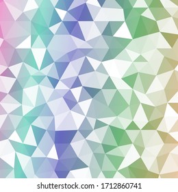 fondo abstracto en estilo de polígono y colores arcoiris
