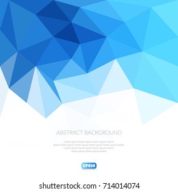 Abstract background of polygonal elements. White space for text.