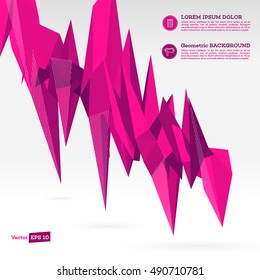 Abstract background. Polygonal geometric banners for modern design. Abstract vector modern flyer. Brochure design templates with colorful geometric triangular background