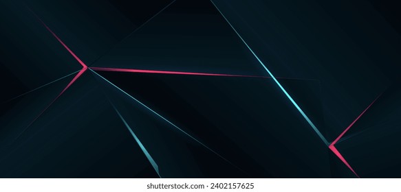 Abstract background polygonal luxury dark