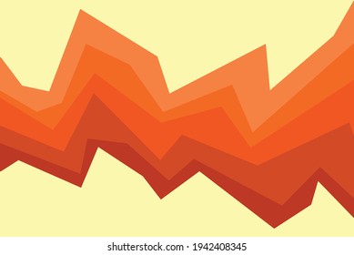 Abstract background with polygonal orange gradation color