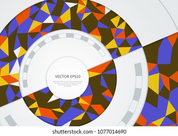 Abstract background with a polygonal pattern.