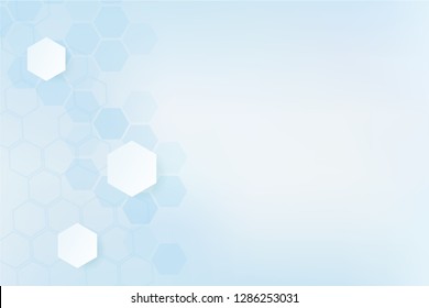 Abstract background, with polygonal shapes, technology, blue color, and science wallpaper template. Healthy and medical vector illustration