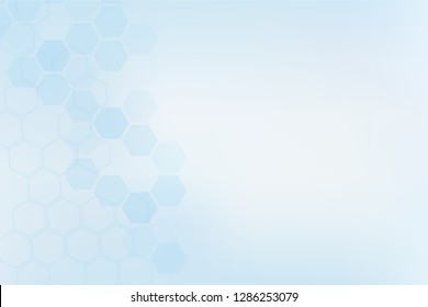 Abstract background, with polygonal shapes, technology, blue color, and science wallpaper template. Healthy and medical vector illustration