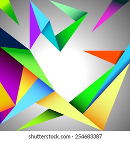 Abstract background, polygonal shapes. Vector illustration