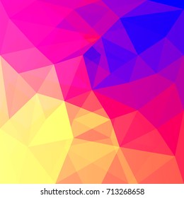 Abstract background in the polygonal style. The bright colors of the spectrum.