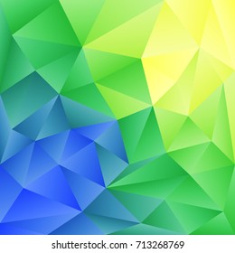 Abstract background in the polygonal style. The bright colors of the spectrum.