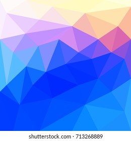Abstract background in the polygonal style. The bright colors of the spectrum.