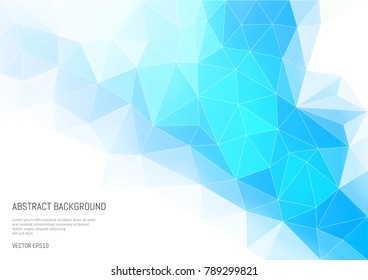 Abstract background in the polygonal style. Convexity and faces of a 3-d shape.
