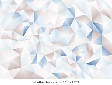 Abstract background in the polygonal style. Pattern of 3-d shapes.