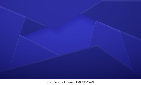 Abstract background of polygonal tiles in blue colors