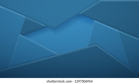 Abstract background of polygonal tiles in light blue colors