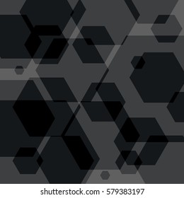 Abstract background of polygons. Colorful background of patterns and shapes. Abstract composition of geometric shapes. Vector illustration