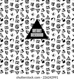 Abstract background with polygons for design can be used for invitation, congratulation