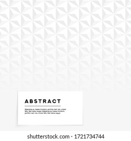 Abstract background with polygons. White background. Pyramid pattern.